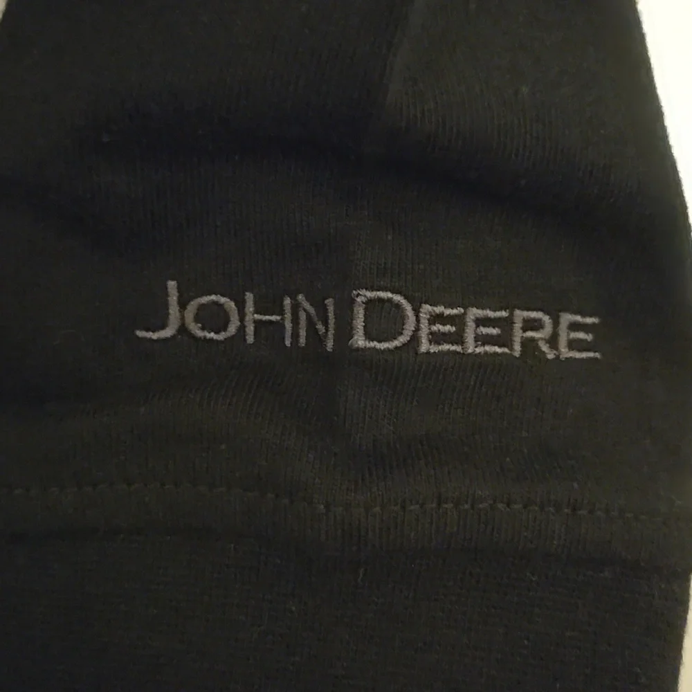 John Deere Black Long Sleeve Tee with Green Logo, Mens L - Picture 4 of 10